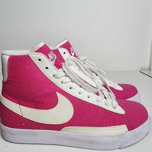 Nike Women's Pink High-Top Sneakers